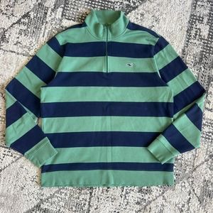 Vineyard Vines 1/4 Zip pullover Medium size stripe